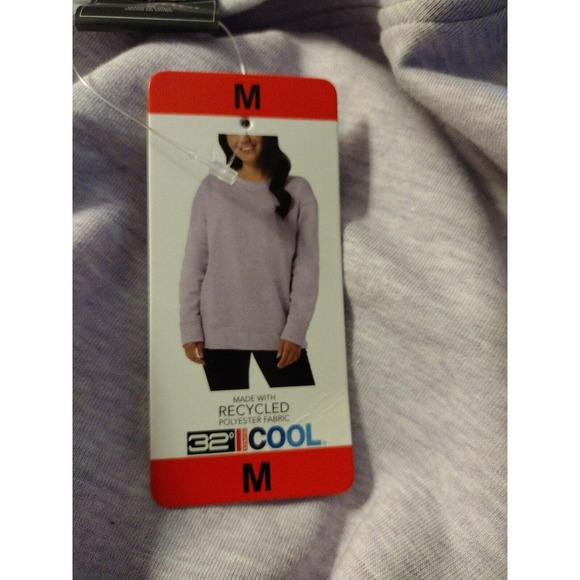 32 Degrees Cool Women's Pullover Crew Neck Sweatshirt Top Recycled Cozy Soft M - Picture 5 of 5